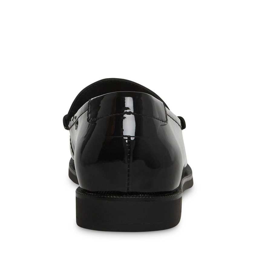 Loafers Steve Madden Emmet Charol Mujer Negras | ES NB3E16